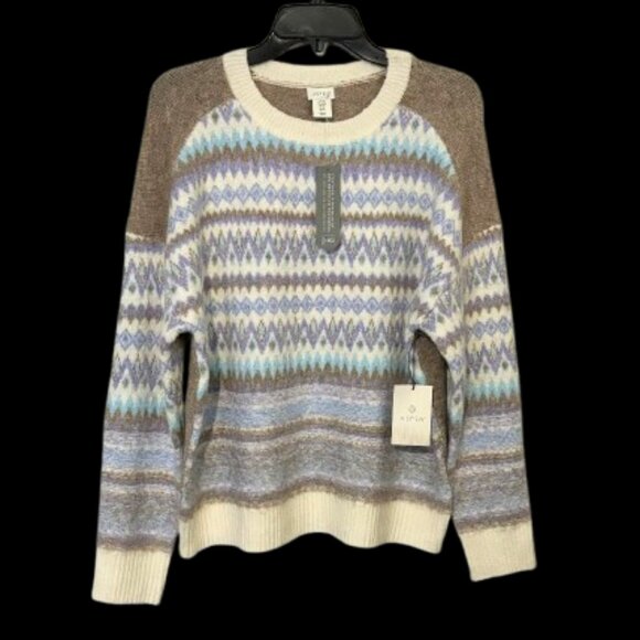 NWT ASPEN Fair Isle Soft Knit Pullover Sweater COZY!! SZ M - Picture 2 of 10